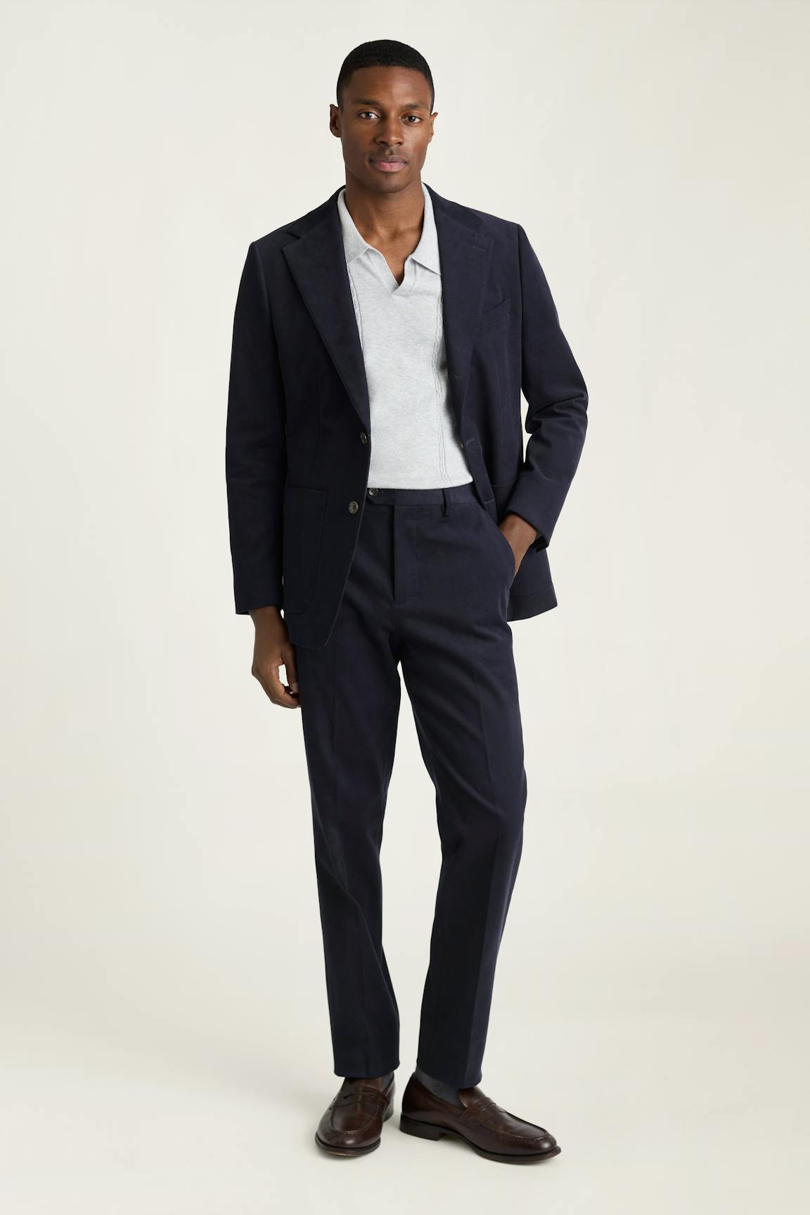 Jetsetter Italian Brushed Cotton Blazer