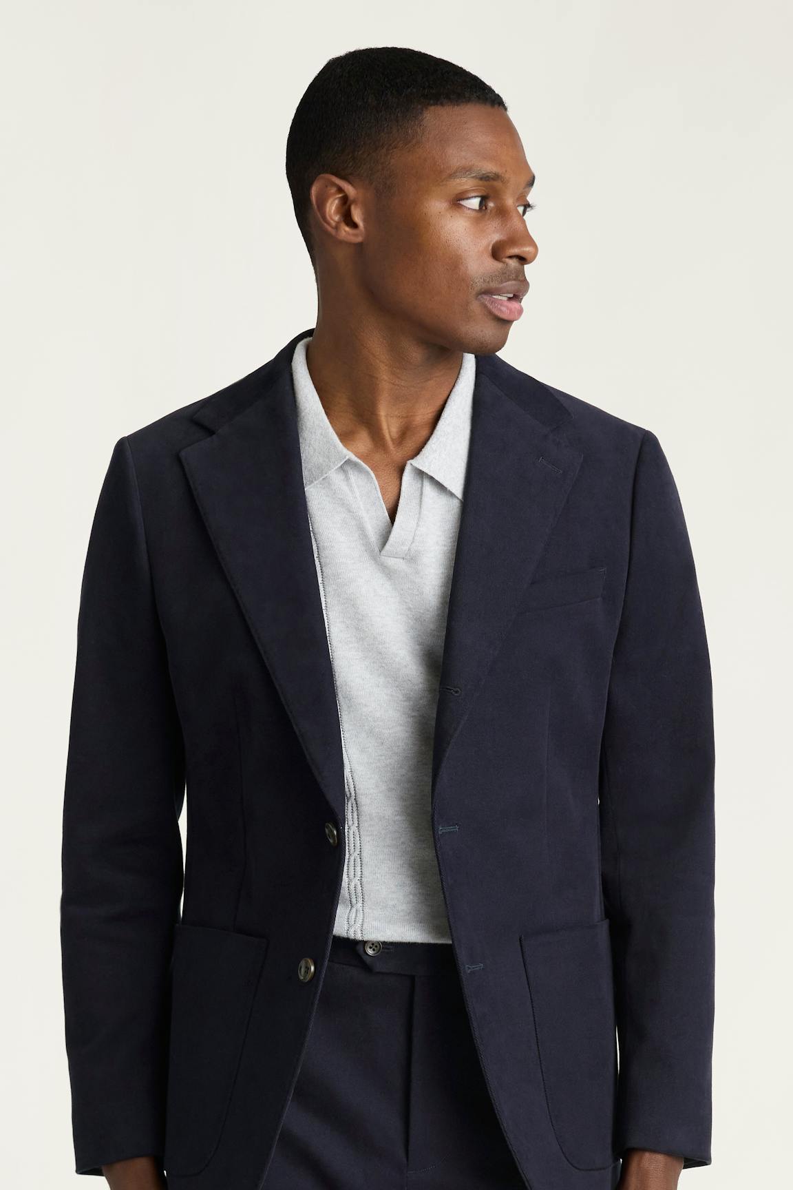 Jetsetter Italian Brushed Cotton Blazer