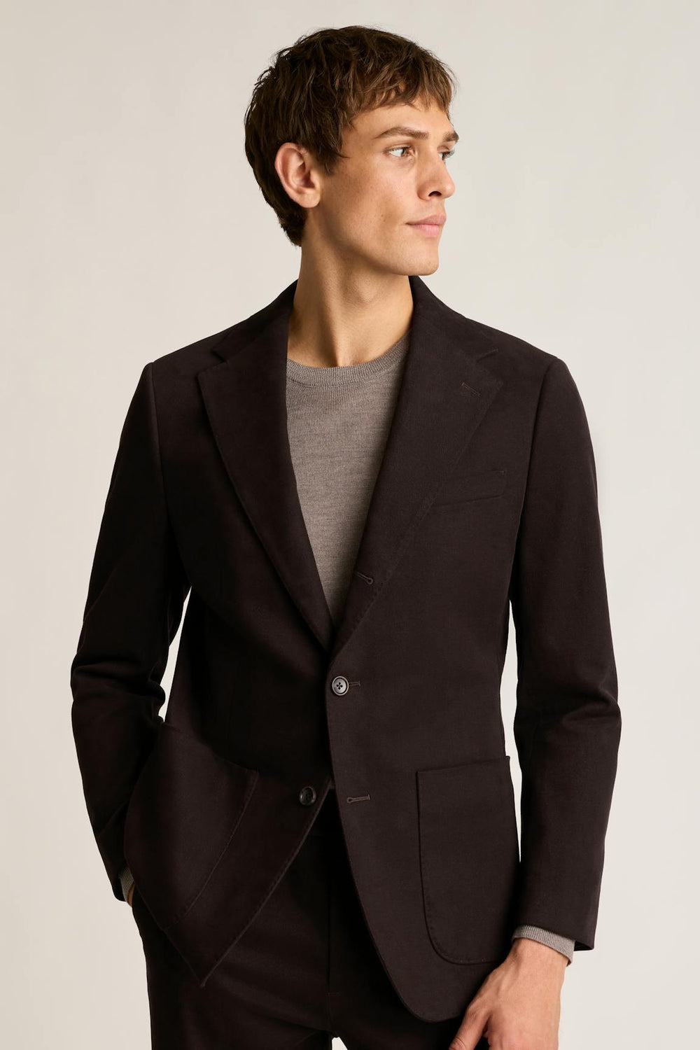Jetsetter Italian Brushed Cotton Blazer