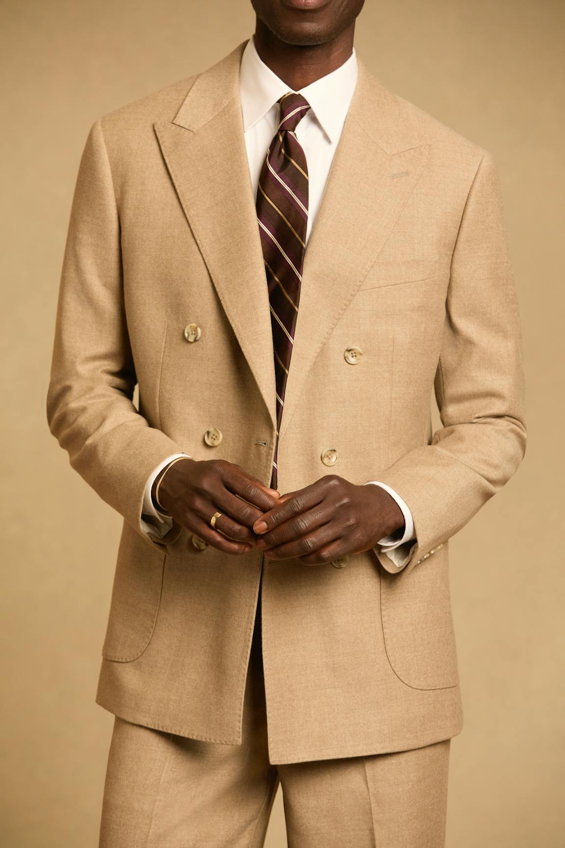 Jetsetter Italian Flannel Double Breasted Blazer