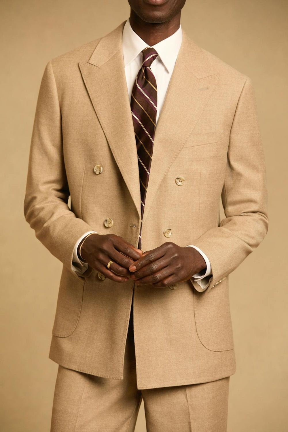 Jetsetter Italian Flannel Double Breasted Blazer