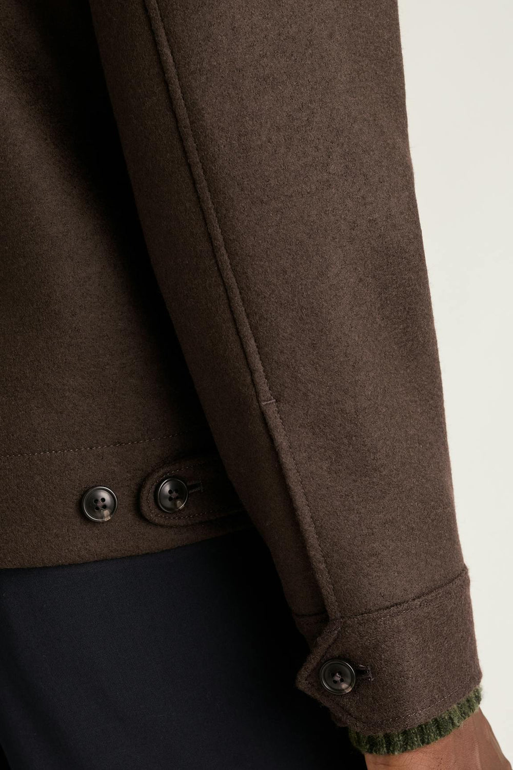 Italian Brushed Wool Deck Jacket