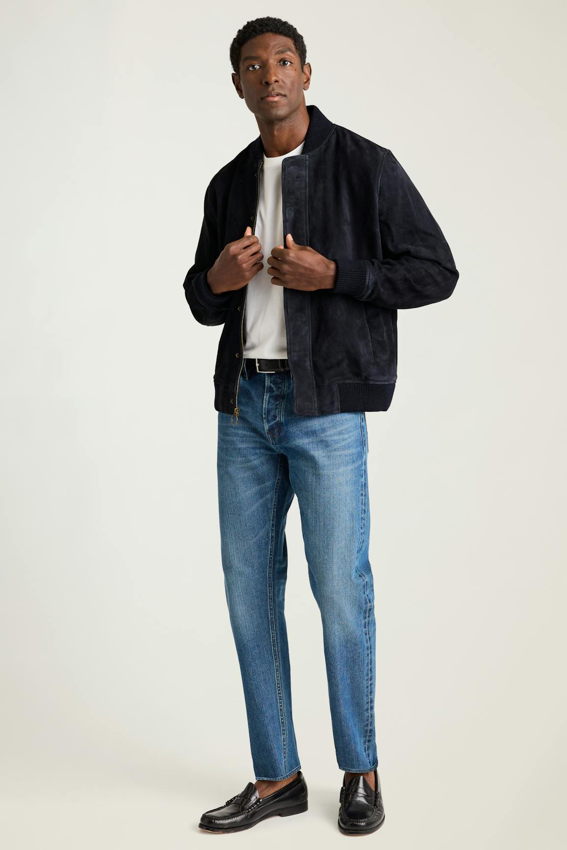 The Suede Bomber Jacket