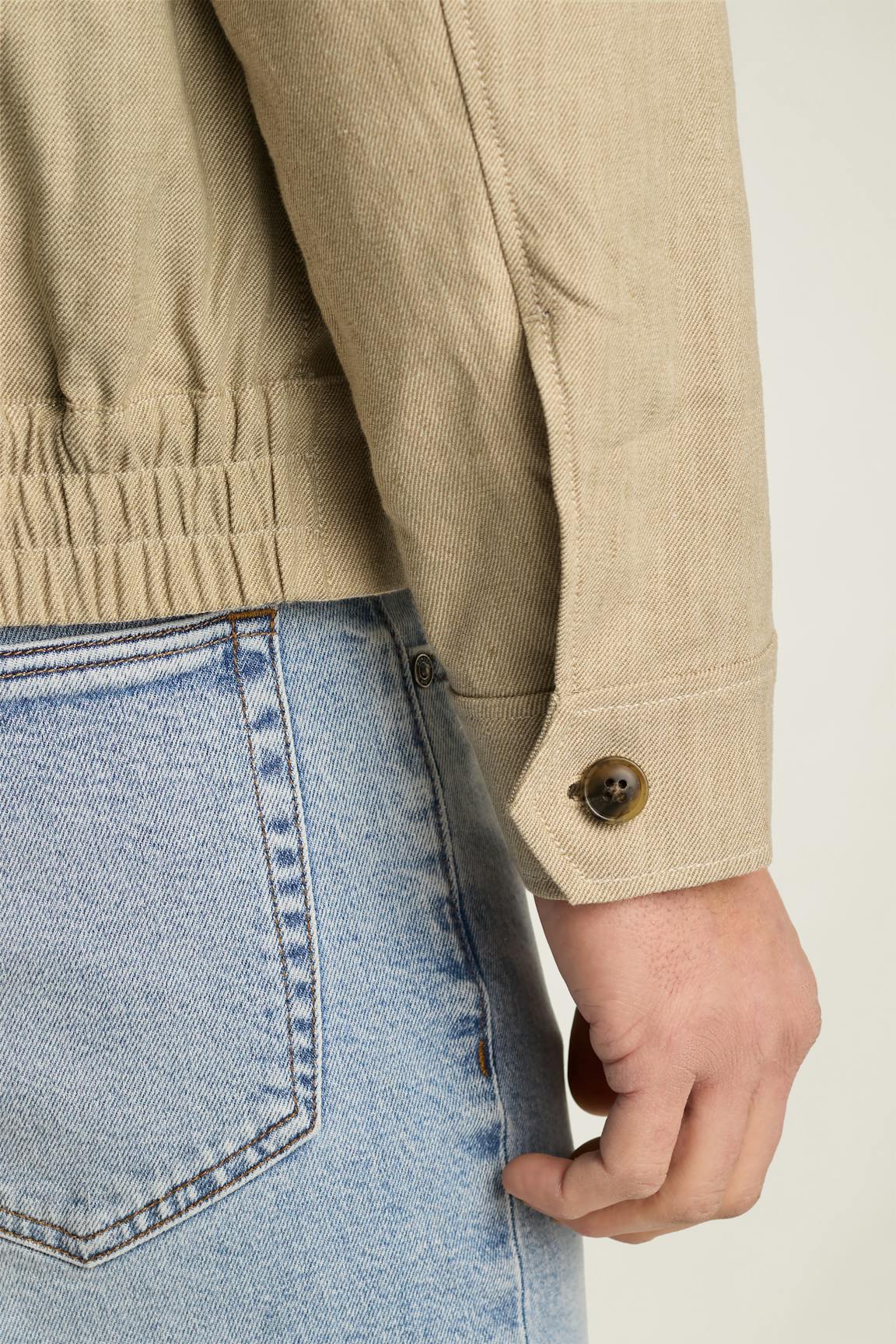 Aviator Linen Cotton Bomber