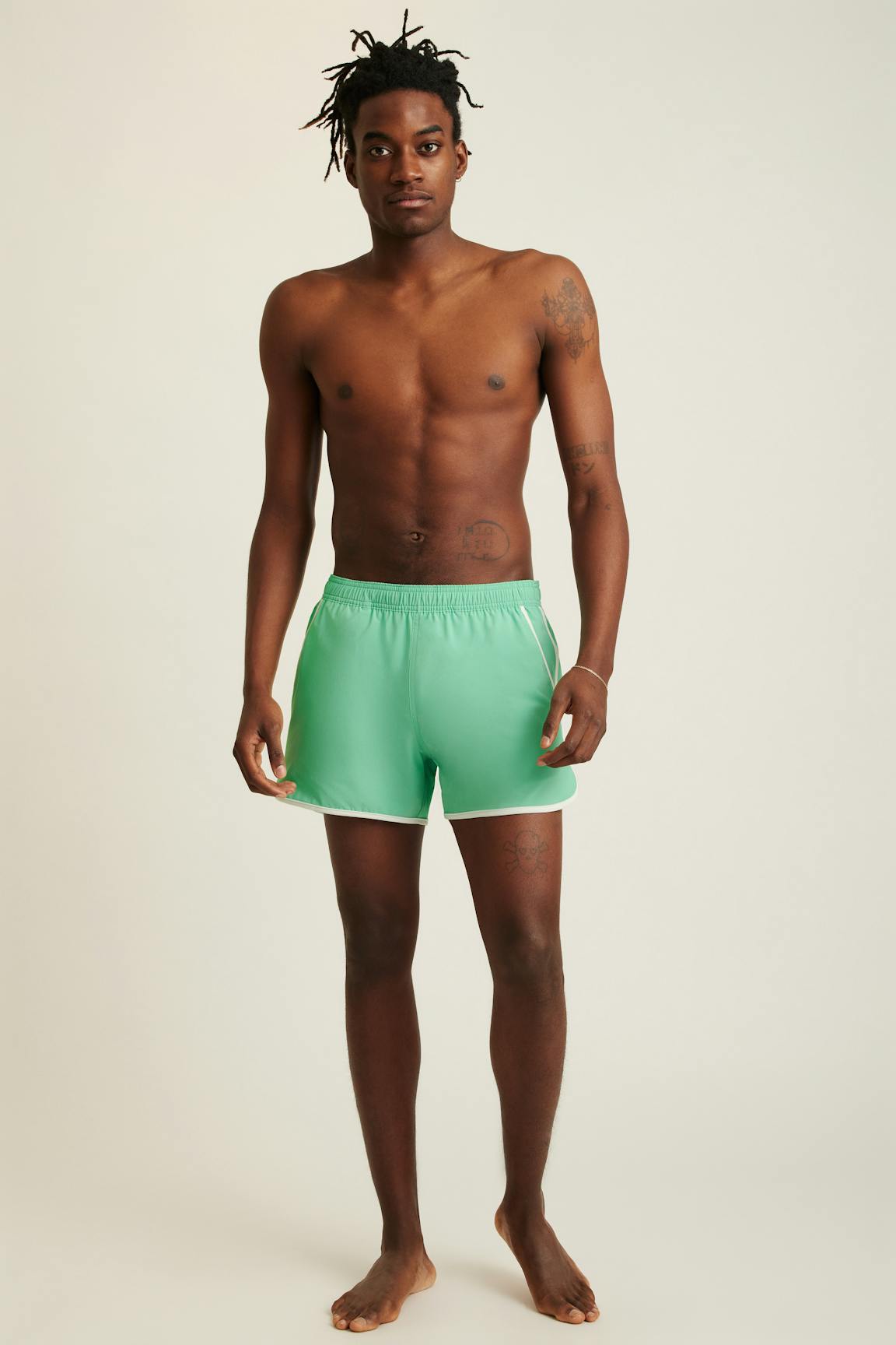 Throwback Swim Trunks